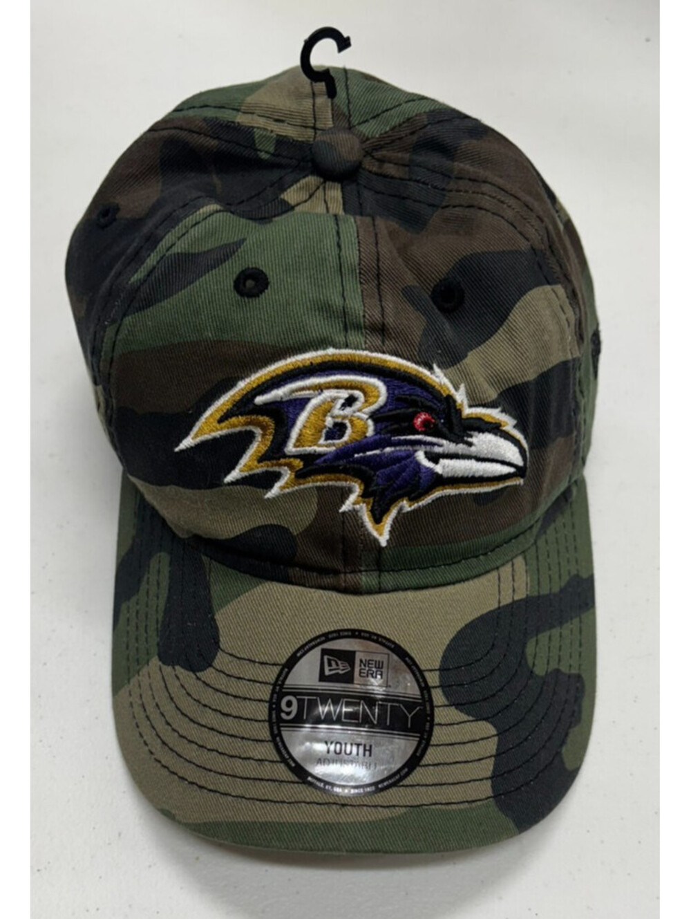 Baltimore Ravens New Era 9TWENTY Youth Camo Adjustable NFL Hat Cap NWT